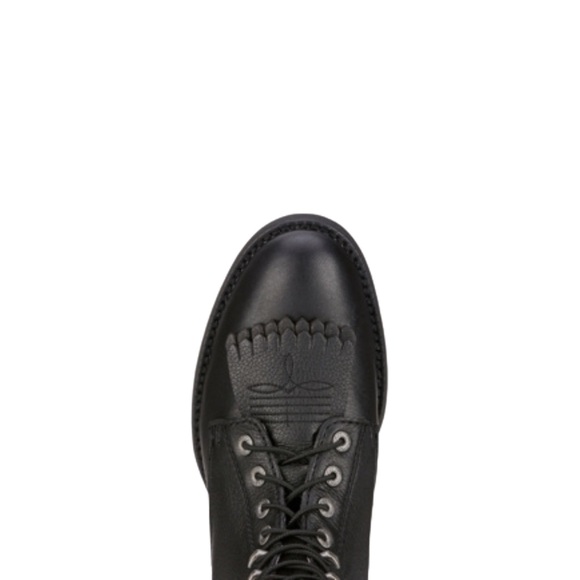 Ariat Women's Heritage Lacer II Black Deertan Boots Size 6 - Picture 7 of 13